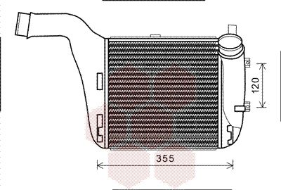 VAN WEZEL Kompressoriõhu radiaator 03004316